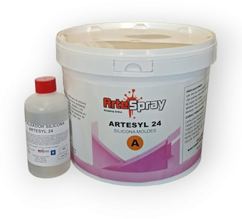 Silicona Liquida para la Fabricación de Moldes Artesyl 24, Moldes para Resina Epoxi, Poliuretano, Escayola, Velas... (5 Kg)