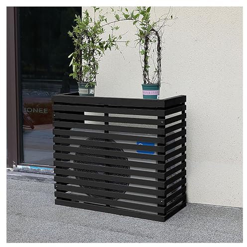 Klimaanlage abdeckung, Holz Blumenständer, verkleidung klimaanlage außengerät, klimagerät schutzgitter, outdoor sonnenschutz abdeckung, Geeignet für externe Klimageräte, klima splitgerät ( Color : Ner