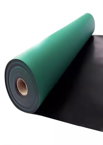 PVC-ESD-Lötmattenrolle, 2 cm dick, antistatische Hochtemperatur-Werkbankmatte, elektrische Erdungs-Schreibtischunterlage for Arbeitsplatz-Löten, Elektronik-Leiterplatten-Reparatur ( Color : Green , Si