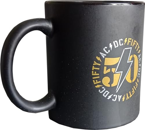 AC/DC Tasse Fifty Tour Kaffeebecher Pott, Keramik, 0,3 l, Tasse, 3098740031