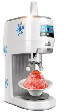 Ice Crushing Blender,Automatic Snow Cone Maker,Commercial Ice Crusher, Ice Shaver Machine,Fully Automatic,Intelligent Control/Electric Snowflake Ice Crusher