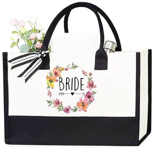 JPHCHSC Damen Team Braut Tote Bags Bachelorette Party Tragetasche Brautjungfer Tragetasche Tote Bag 118