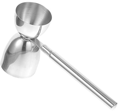 Holibanna Jigger Para Cócteles De Acero Inoxidable 30/60 Ml Doble Medidor De Licor Herramienta Profesional Para Barman Uso Bares y Hogar