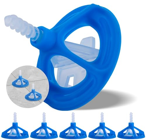 VIDETOL Tile Leveling System 3mm, 300 Pcs Revolutionary 3mm Tile Spacer Levelling System, 200 Screw Clips + 100 Twister caps, Tile Installation Tool for Stones and Floors