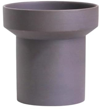 Lijiaxiuyc-101 flowerpots Grey Round Ceramics Flower Pot, with Drainage Hole Desktop Plant Pot, for Decorate Windowsill Living Room Bedroom Plants Container (2 Sizes) ceramic plant pots(Small)