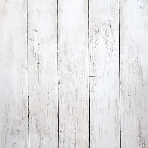 AMIGO Papier Peint Autocollant Bois Blanc-Gris Rétro 44x300cm
