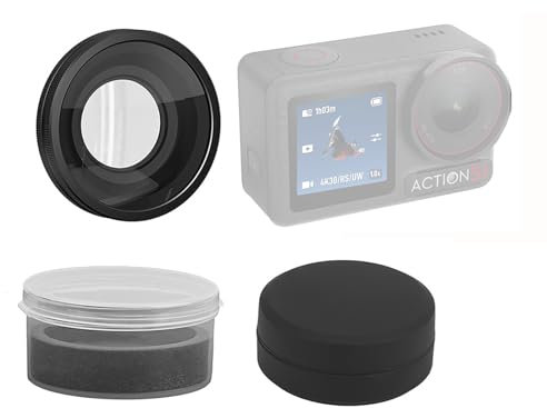 Objectif convertisseur grand angle pour DJI Osmo Action 5 Pro View-Expanding Fixation avec filtre externe