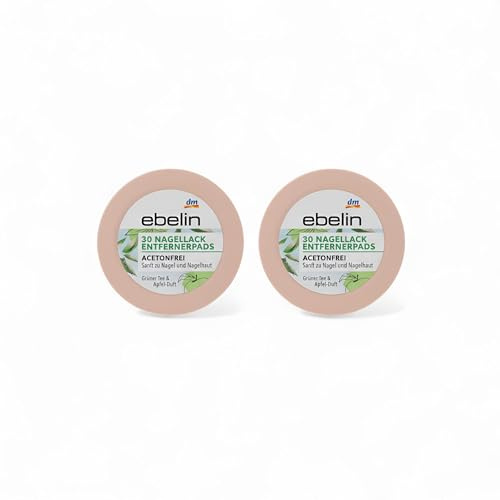 Nagellackentferner pads acetonfrei - 2x30 pads - Mild und Pflegend - Reisegröße - Pflegend - Nail Polish Remover - Acetonfrei