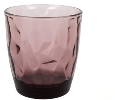 Lot de 6 verres à eau en verre violet de 30,5 cl, design élégant, parfaits pour un usage quotidien ou des événements, nettoyage facile et durabilité.
