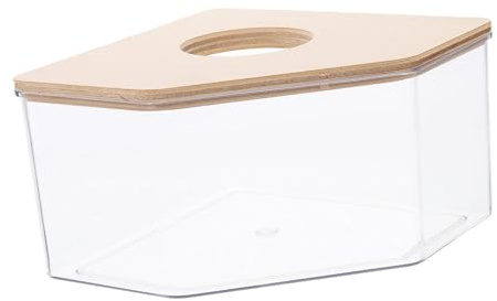 Toyvian Transparentes Hamsterbadezimmer Aus Chinchilla-sandbadewanne Mit Holzdesign Wiederverwendbare Badewanne Für Kleine Haustiere Einfache Reinigung Und Täglicher Gebrauch Durchsichtige