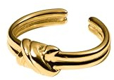 Purelei Knoten Ring – wasserfest & verstellbar | Offener Edelstahlring mit elegantem Knotendesign & 14K/18K Vergoldung | Symbol für Verbindung & zeitlose Eleganz