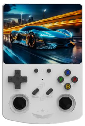 BAFUIE R40XX Consola de Juegos Portátil Retro de 128 GB, Consola Emuladora con 20.000+ Vídeo Juegos 20+ Emuladores, Sistemas Linux, Pantalla HD de 4,2 Pulgadas, Joysticks 3D, Baterías de 4000mAh