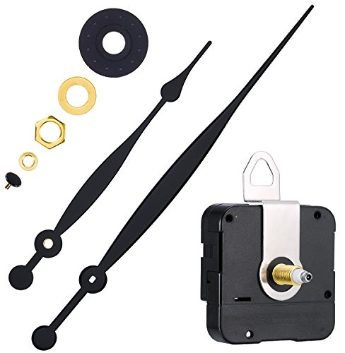 HICARER Hohe Drehmomentquarz Uhr Bewegungs-Ersatzteile mit 208 mm/ 8,2 Zoll Langen Spaten Händen und Aufhänger