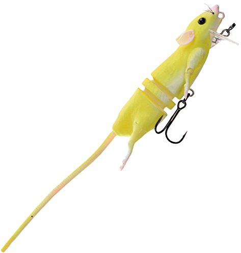 Savage Gear 3D Rad Ratte, Kunstköder im Ratten Design, Rattenimitat, Hechtköder, Angelköder zum Spinnfischen