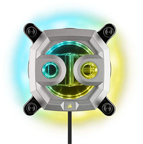 Corsair Hydro X Series XC7 Waterblock para procesador RGB (1200/AM4), Cromo