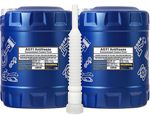 MANNOL 2 x10 Liter, 4111 Antifreeze AG11 Longterm Kühlerfrostschutzkonzentrat