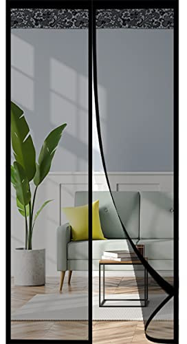 Magnet-Fliegengittertür zur Abwehr von Insekten, Fliegengitter-Magnettür, geeignet für Balkon, Schlafzimmer, Wohnzimmer, kein Stanzen erforderlich, einfache Montage, automatisches Schließen
