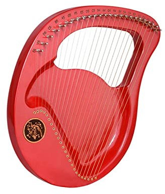 Lyre Harfe Lyre Harp 24 String Instrument Tragbares Leier Leicht Zu Lernen Instrument (Color : 01)