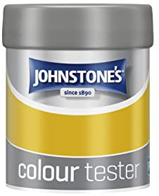 Johnstone's - Yellow Diamond Wall & Ceiling Paint - Emulsion - Easy to Apply - Dries in 1-2 Hours - 75ml