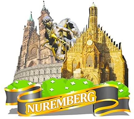 Orlybar Deutschland Nürnberg Magnet Kühlschrankmagnet Holz 3D Sehenswürdigkeiten Reise Sammlerstück Souvenirs Dekoration Handarbeit -220