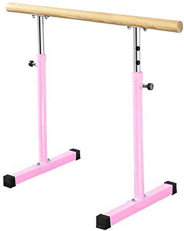 Verstellbare Ballettstange für Zuhause oder im Studio, tragbare Ballettstange für Stretch-Tanz oder aktives Training für Kinder und Erwachsene (Größe: 1 m) (Rosa 150 cm)