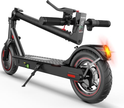 iScooter i8 Electric Scooter, 12 Miles Long Range, 18 Mph Top Speed, 350W Motor, Commuting Electric Scooter with Cruise Control, Double Braking Systems Escooter for Adults and Teens