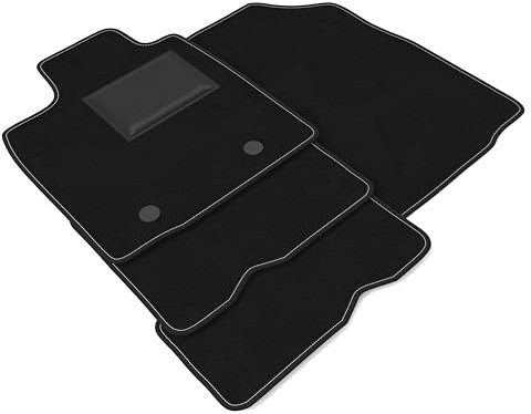 DHCarMats Auto-Fußmatten für Dacia Logan MCV von 2007 bis 2013 | Auto-Fußmatten aus rutschfestem Teppichmaterial, Innenraum – komplettes Set vorne und hinten