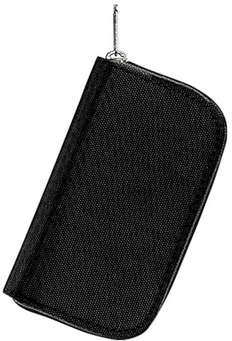 Porta schede SD – Custodia con chiusura lampo | Sacchetto per schede di memoria, supporto per carte di credito, organizer per schede S, protezione