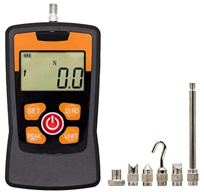 Digital Force Gauge Spring Push Pull Gauge Portable Push Pull Tester Measuring Instrument Dynamometer 500N Force Test Equipment - Measuring Tools(500N)