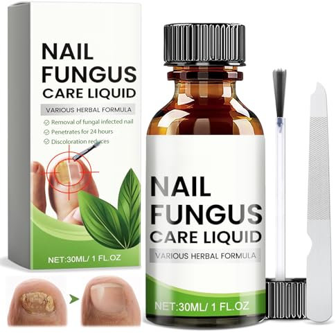30ml Nail Fungus Treatment, Nail Repair for Fingernails, Finger Nail Solution, Nail Softener for Thick Toenails Toe, Restores the Appearance of Damaged, Cracked, and Discolored Nails