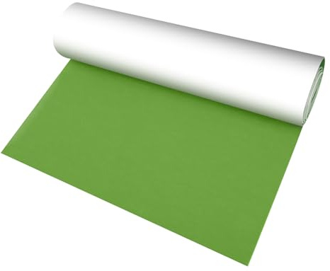 Självhäftande filtglidare, 40 x 200 cm, självhäftande filt, 2 mm tjock, självhäftande filt för soffa, bord och stolsben, möbeltassar, billjudisolering och golvskydd (äppelgrön)