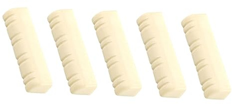 MUELODSIC Sillet Résistant à L'usure Beige de Mandoline en Plastique 3 Cm Lot de 5 Pièces et Léger, Accessoire Simple et Stylé pour Mandoline à 8 Cordes