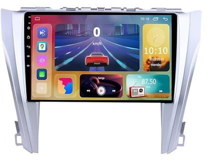 YIANKWY Android 14 9 Inch Car DVD Player Radio Head Unit For Camry 2014 2015 2016 2017 GPS Navigation Head Unit Support Full RCA Output Bluetooth4.0 WIFI Car Auto Play DVR DAB+ TPMS