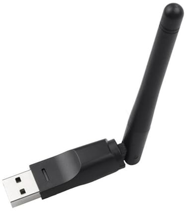 Uxsjakjsd Antenne Wi-FI USB 150 Mbps MT7601, Adaptateur Réseau sans 2,4 GHz, Rotative, USB 2.0, pour Récepteur Satellite et Ordinateurs.