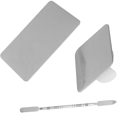 UKCOCO 2ensembles Plaque de Mélange de Couleurs pour Nail Art Palettes de Maquillage pour Ongles Outil de Maquillage pour Mélanger Couleurs