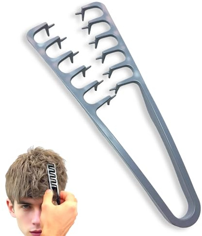 Texture Comb for Volumizing & Styling, Wide Tooth Comb for Curly Hair Men & Women, Anti-Frizz Root Lifting Styling Tool (Deep Gray)