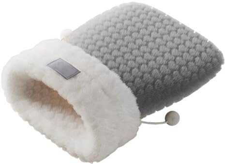 Djowyh Lit pour Chat en Forme De Tanière | Coussin Chauffant en Peluche d'hiver Sac pour Animaux - Nid pour Chats Et Chiens | pour Intérieur Maison Voyage Voiture Camping Jeu Repos Câlinerie