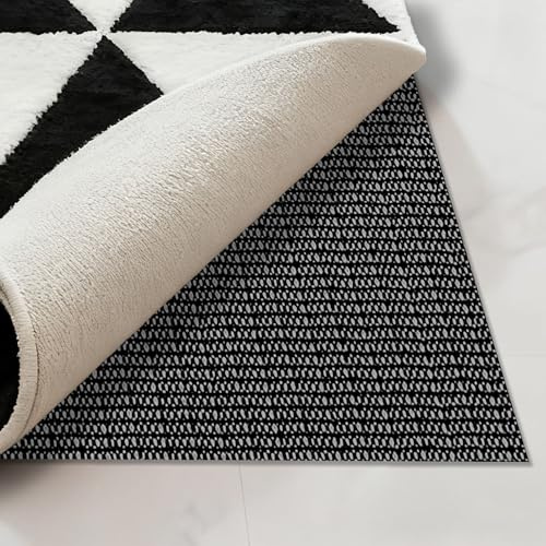 Antiscivolo per Tappeti 220 x 330 cm Antiscivolo Sottotappeto Tagliabile Multiuso Tagliabile Lavabile per Tappeti, Cassetti, Scaffali, Auto e Stivali, Nero