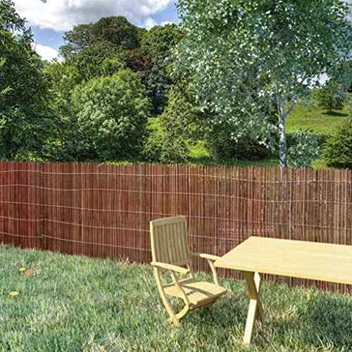 Clôture en osier 300 x 100 cm - Clôture brise-vue naturelle en osier pour jardin et terrasse - Bordure extérieure durable - 1 m de haut