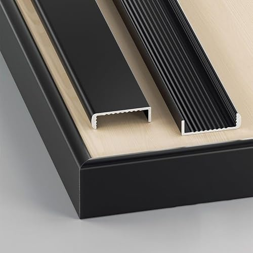 Coayuou Baguette d'angle Profilé Alu en U 100cm* 3 Pièces Profil Finition Parquet Profil Carrelage Un Accessoire Essentiel pour Vos Travaux De Construction Et Décoration(Option 1,16mm)