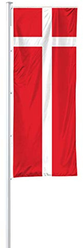 Vispronet® Nationalfahne 150x400 cm für Ausleger ✓ in Deutschland produziert ✓ versch. Materialien ✓ Hochformat (Multiflag®, Dänemark)