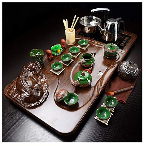 caihuashopping Teeservice Touristische Tee Set Kung Fu Tee Set Teekanne blau und weiß Porzellan Chinesischer Kung Fu Tee Set Cup Full Set Tee Set (Color : V)