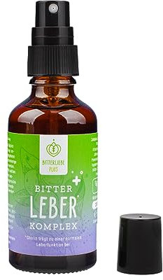 BitterLiebe® Leber* Komplex Spray - Leberkur*, natürliche Unterstützung der Leberfunktion* mithilfe von Cholin - hochdosiert mit Mariendistel Artischocke Löwenzahn und Bitterstoffen