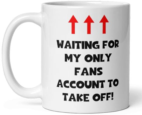Confidently Quirky - Only Fan's Joke White Mug, Funny Office Secret Santa, Only Fan's Influencer, Joke Gift for her, Secret Santa Woman, Work Secret Santa Man
