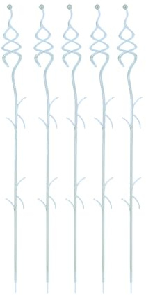 TYMAR Bastone per orchidee, supporto per orchidee, in plastica, 55 cm, trasparente