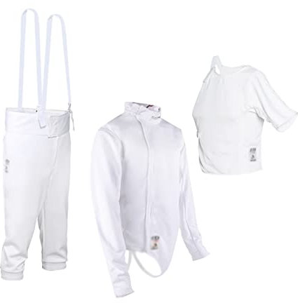 3-teiliger Fechtanzug 450N Fechttrainingskleidung Fechttrainingsausrüstung for Fechttraining/Wettkampf (Dicke : Left hand, Size : 1)