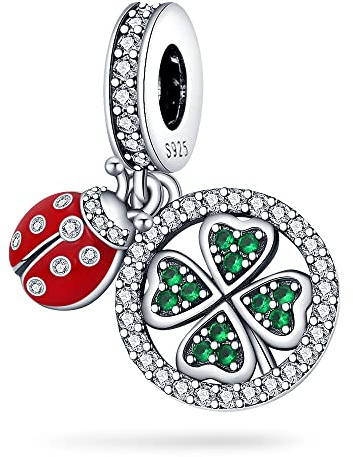 QIKAOLA 925 Sterling Silber Charms Beads für Pandora Strand Ozean Liebe Familie Tiere Charms Anhänger Fit für europäische Armbänder und Halsketten