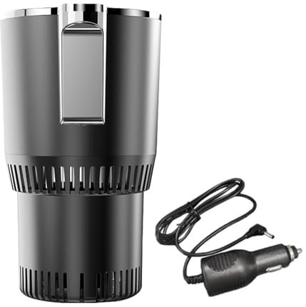 Portavasos para Coche, Enfriador de Tazas para Coche, Calentador y refrigerador de café para automóvil 2 en 1, Expansor de taza de coche, soporte para bebidas, soporte para botella de agua para despla