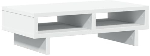 vidaXL Monitorständer Weiß 50x27x15 cm Holzwerkstoff