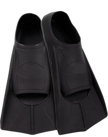 AYWTIUN Flossen 1 Paar perforierte Schwimmflossen, schwimmende Schwimmtrainingsflossen, weich, flexibel, Bequeme Passform, Schwimmflossen for Erwachsene, Trainingshilfe(Black,S)